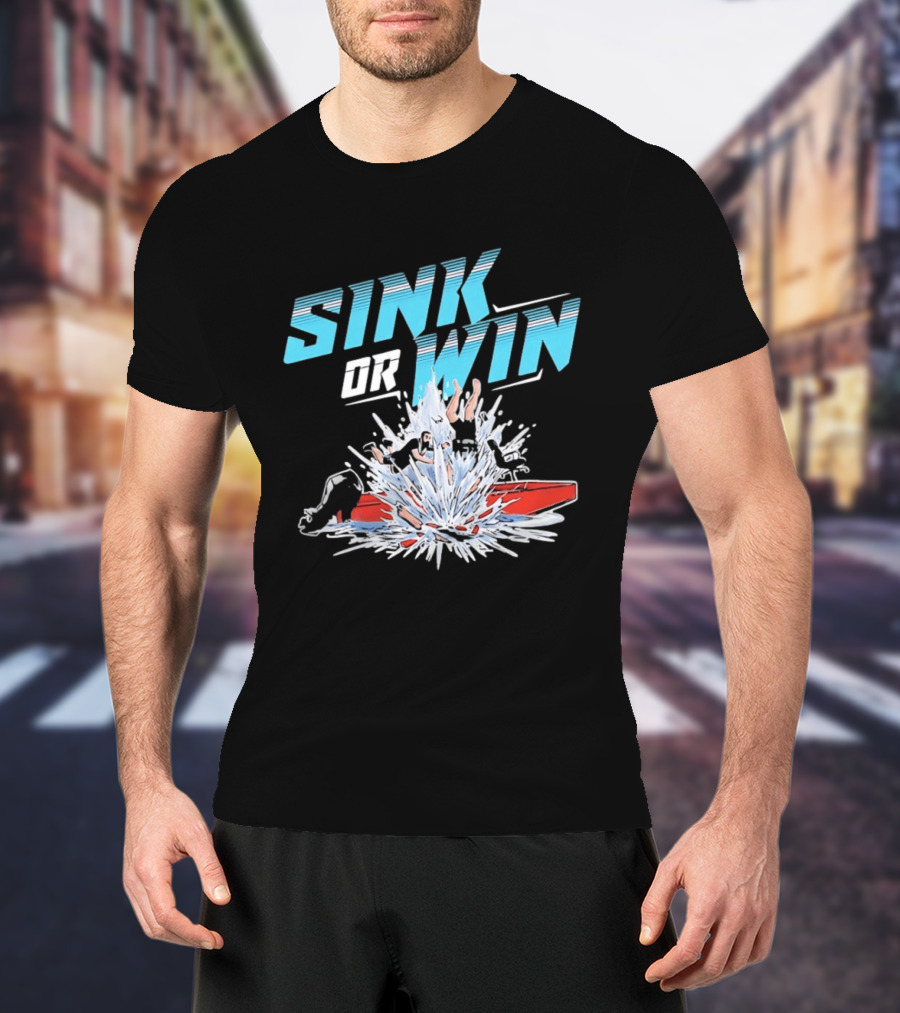 Cleetus McFarland Jackstand Jimmy Sink Or Win Splashing Red Boat T-Shirt
