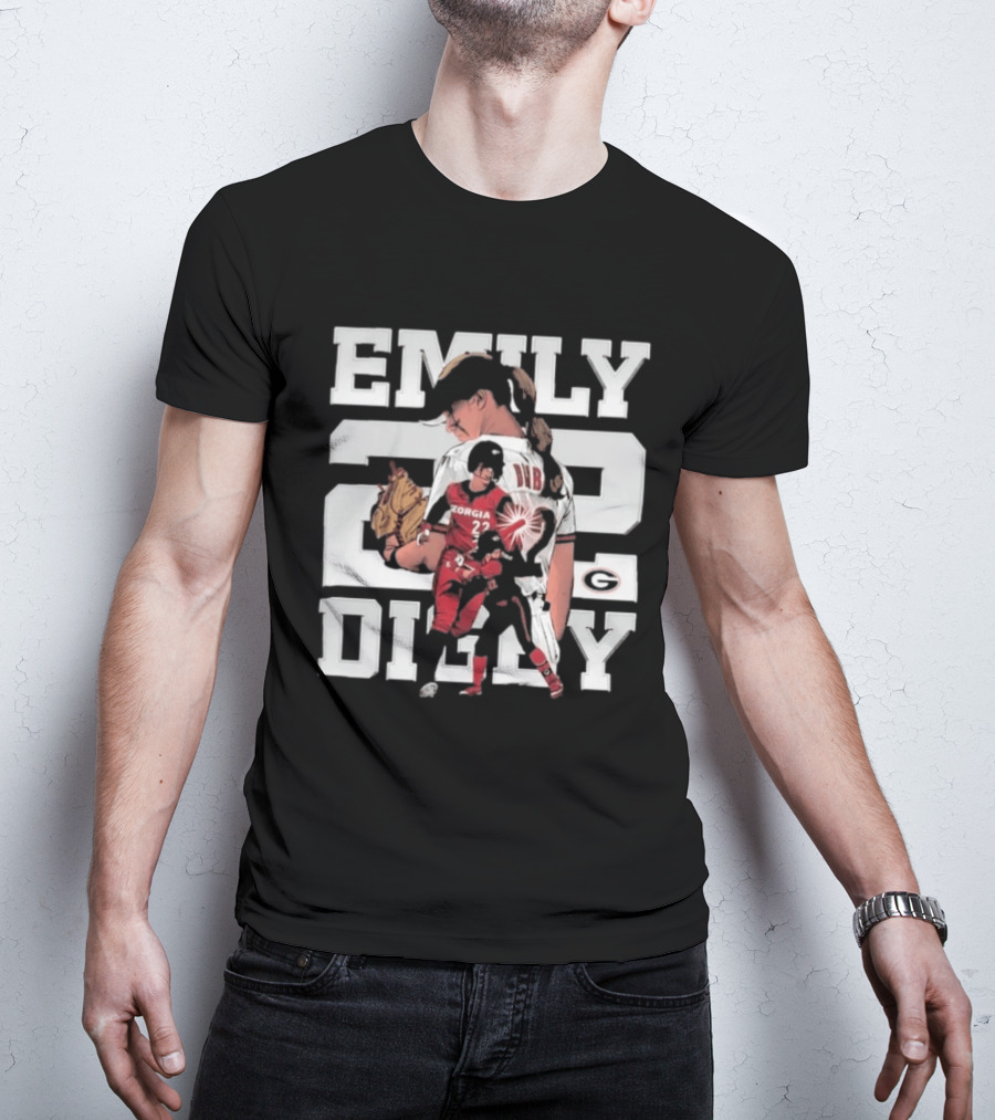 Emily Digby Georgia NCAA Softball Player 22 Collage T-Shirt