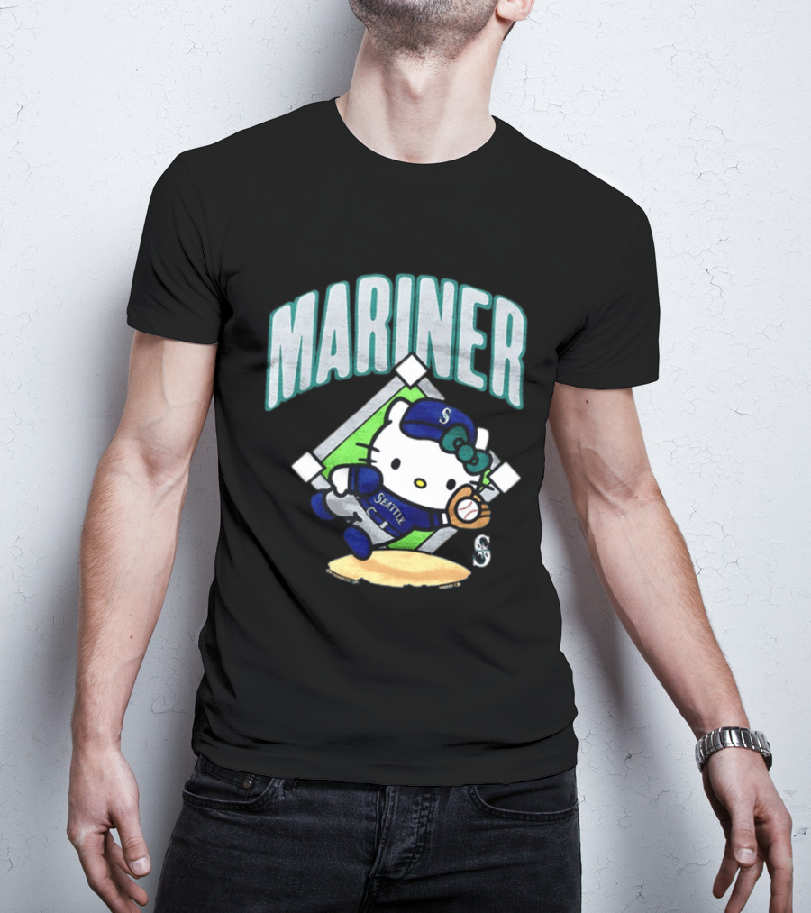 Hello Kitty Seattle Mariners Baseball 2026 MLB Mariner T-Shirt