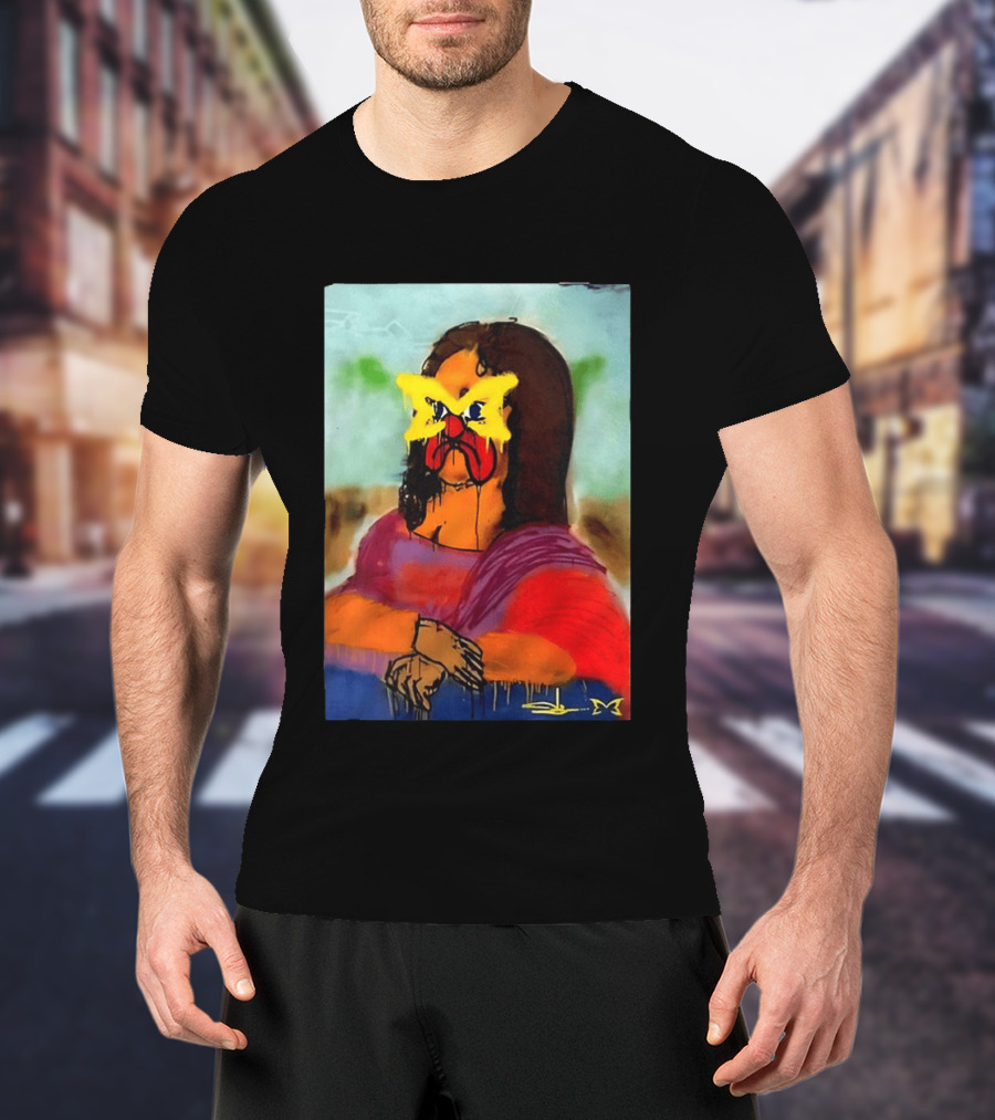 Mertra Slawn Mona Lisa Graffiti Remix T-Shirt