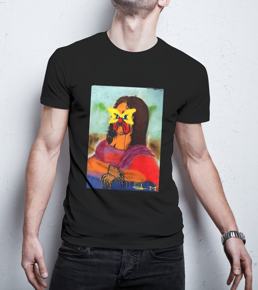 Mertra Slawn Mona Lisa Graffiti Remix T-Shirt