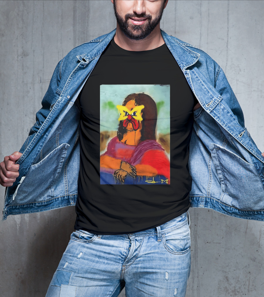 Mertra Slawn Mona Lisa Graffiti Remix T-Shirt