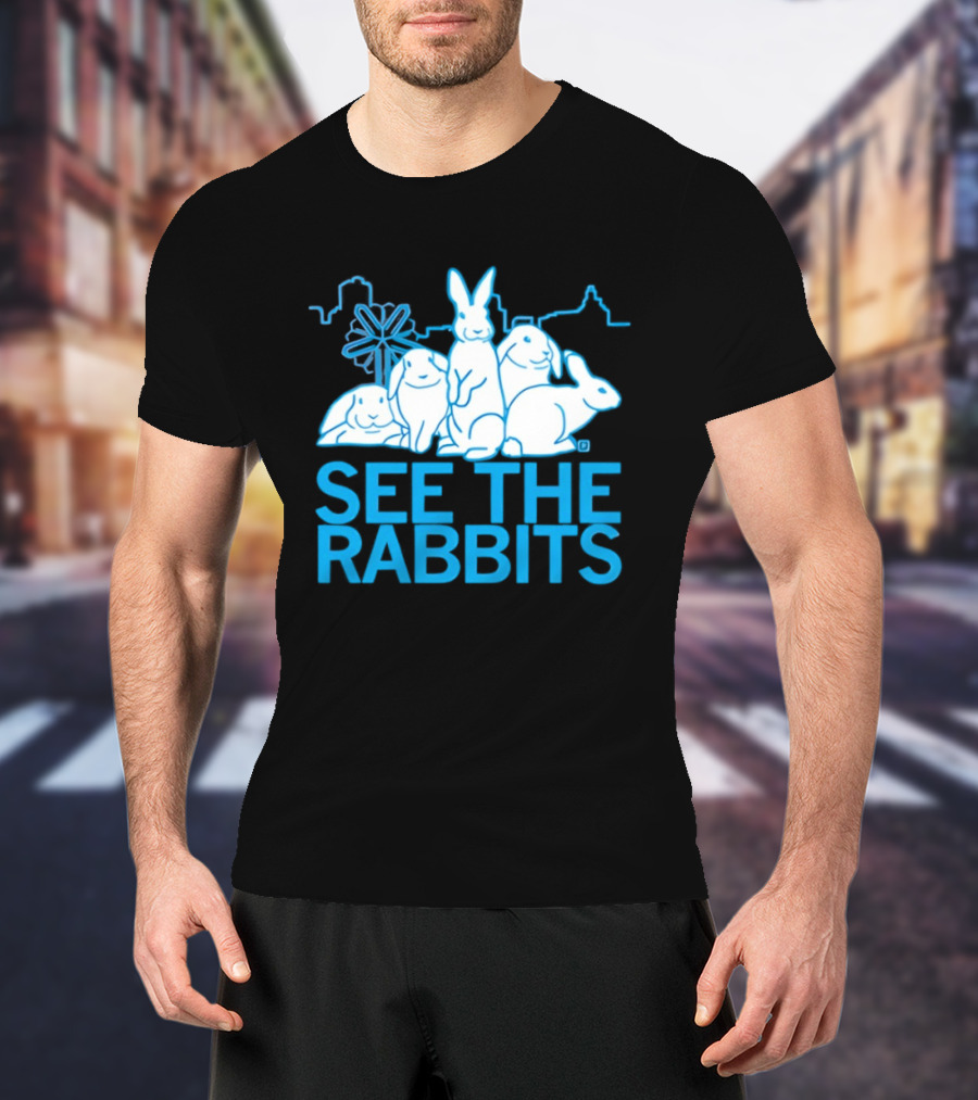 See The Rabbits Blue Bunny T-Shirt