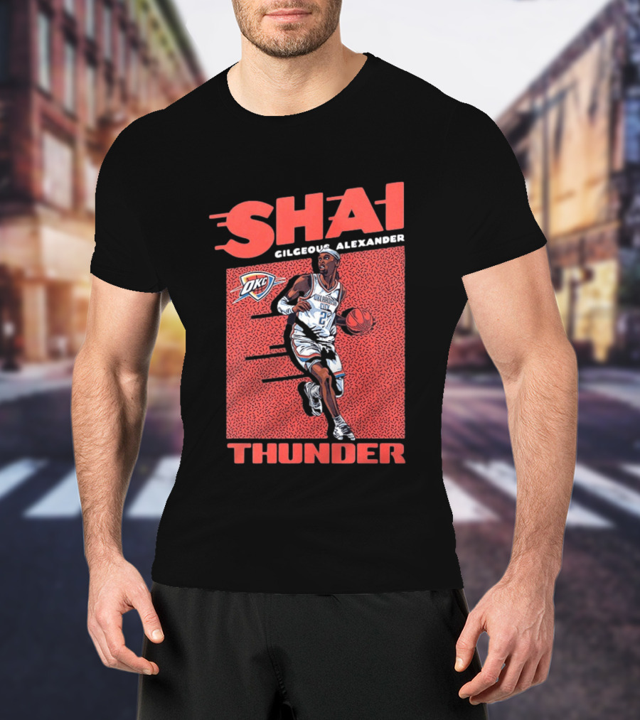 OKC Thunder Shai Gilgeous Alexander 2 Basketball MVP T-Shirt