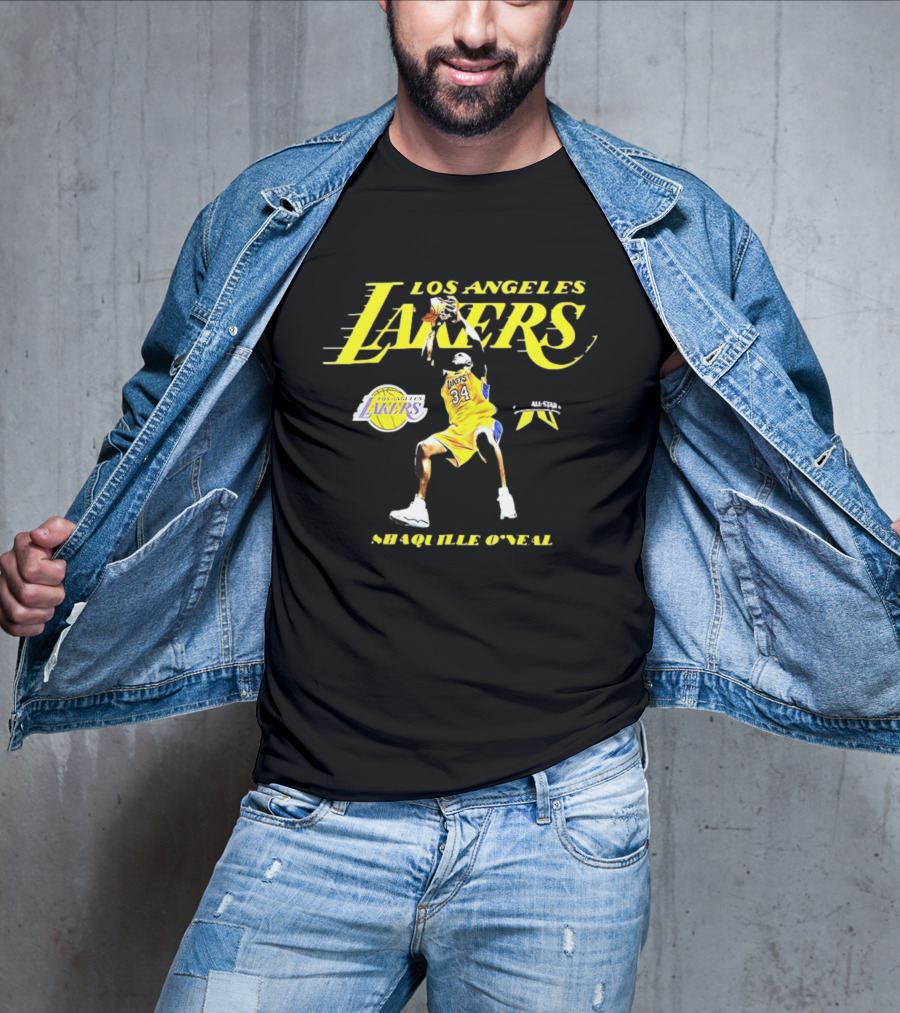 Los Angeles Lakers Shaquille O'Neal NBA 34 All Star T-Shirt