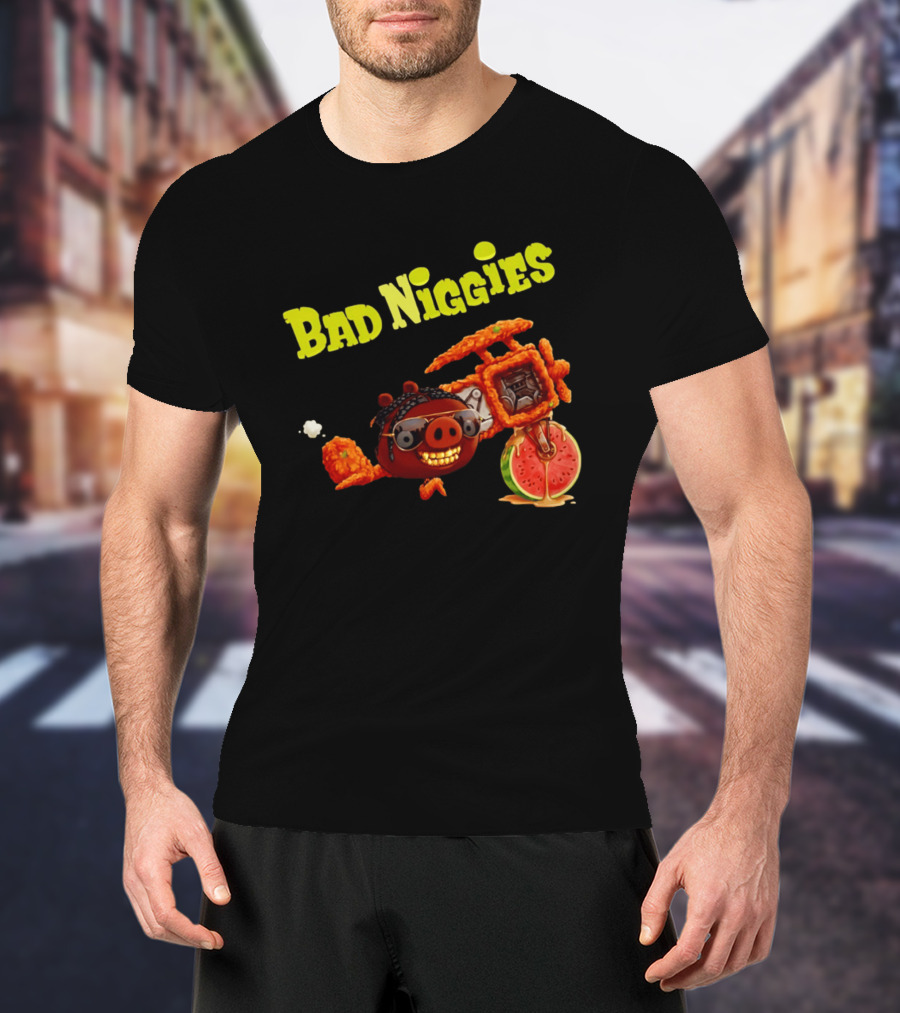 Bad Niggies Angry Birds T-Shirt