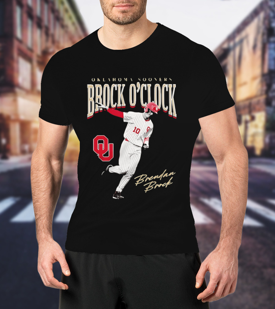 Brendan Brock Oklahoma Sooners Brock O' Baseball T-Shirt