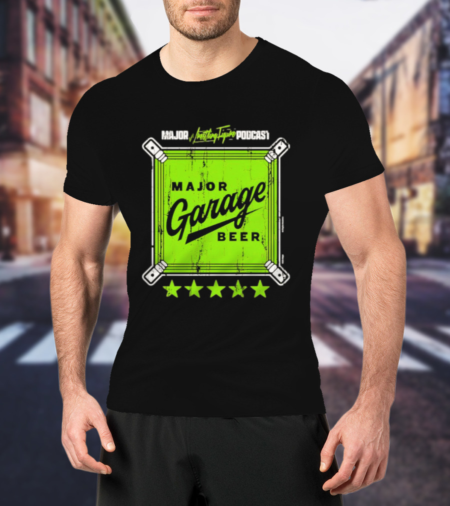 Major Garage Beer Lime 2026 Podcast T-Shirt
