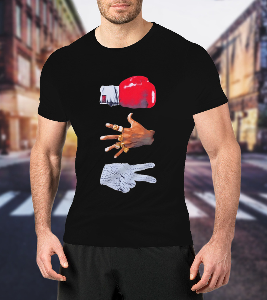Michael Jordan MJ Jackson Michael Tyson Gloves T-Shirt