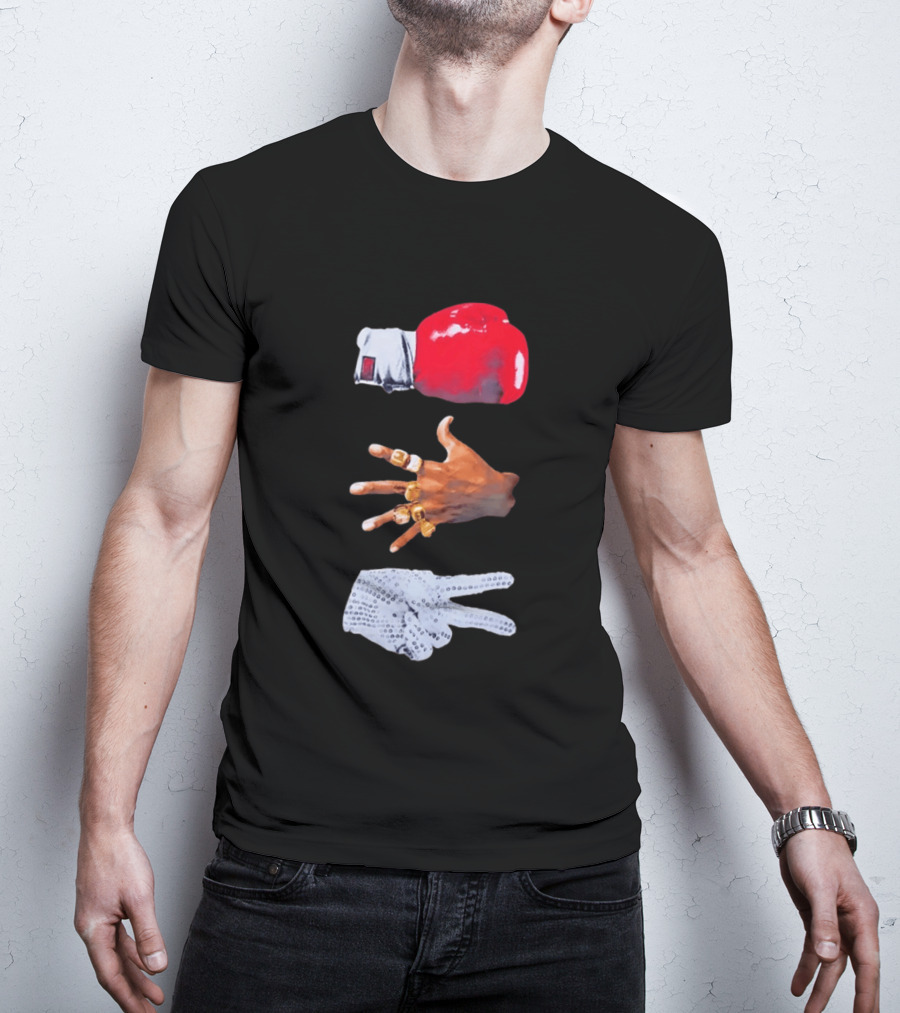 Michael Jordan MJ Jackson Michael Tyson Gloves T-Shirt