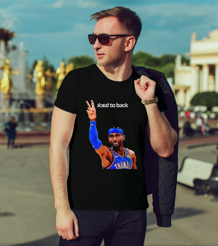 OKC Thunder SGA 2026 Back To Back MVP Shai Gilgeous Alexander T-Shirt