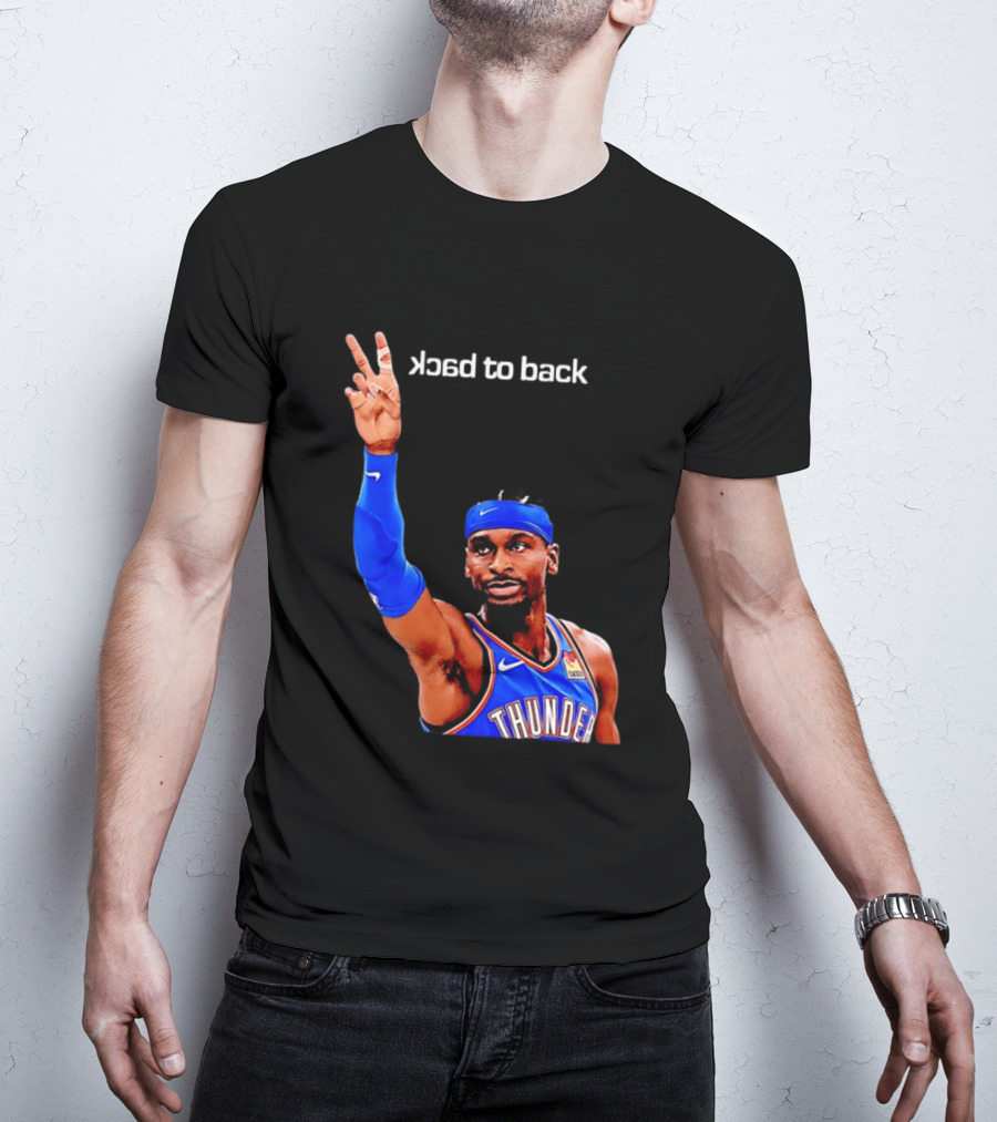 OKC Thunder SGA 2026 Back To Back MVP Shai Gilgeous Alexander T-Shirt