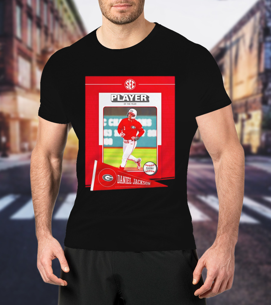 SEC Player Of The Year Daniel Jackson Catcher Georgia 2026 T-Shirt