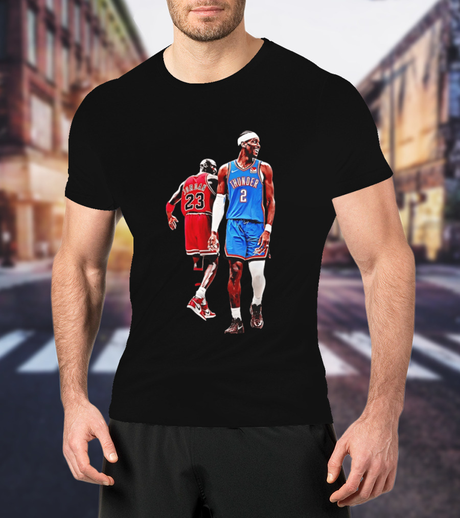 Shai Gilgeous Alexander Thunder Back 2 Back MVP SGA Pay 2026 Jordan 23 OKC T-Shirt