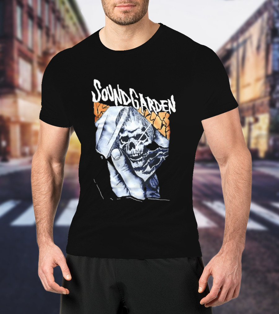 Soundgarden Skull Hand Broken Glass T-Shirt