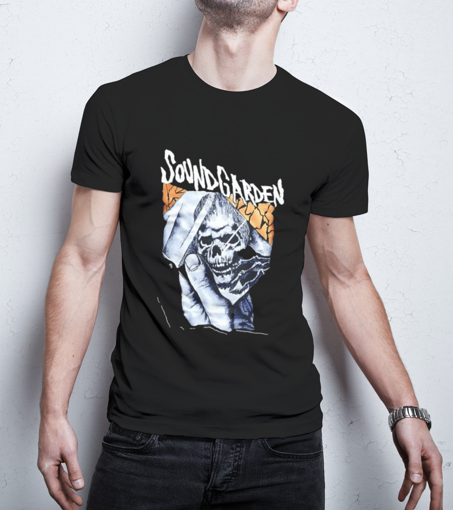 Soundgarden Skull Hand Broken Glass T-Shirt