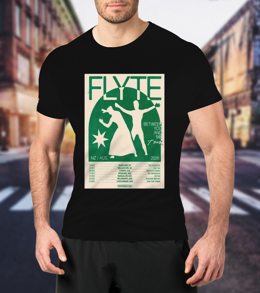 Flyte Between You And Me Tour NZ AUS 2026 T-Shirt