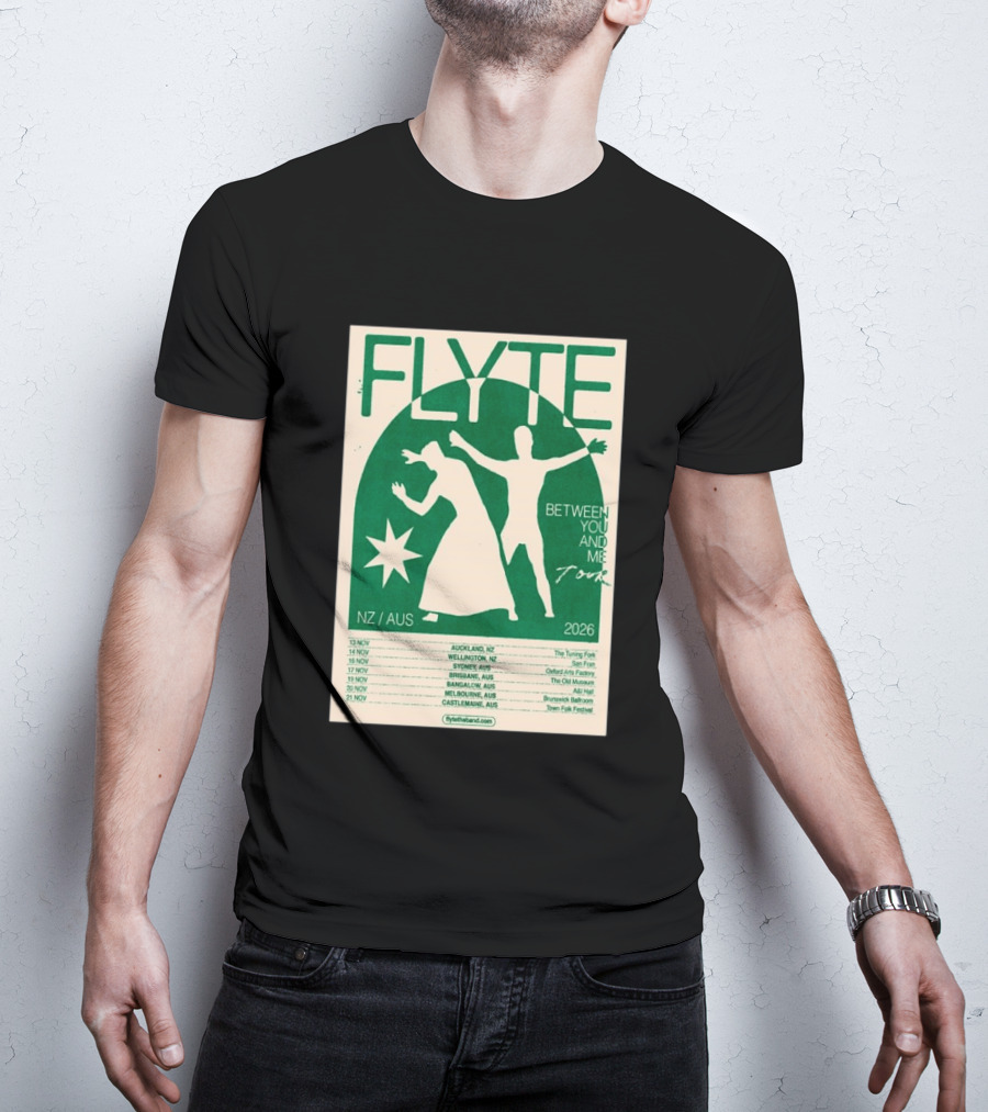 Flyte Between You And Me Tour NZ AUS 2026 T-Shirt