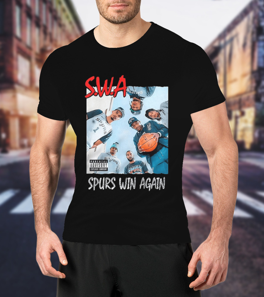 SWA Spurs Win Again San Antonio Spurs Straight Outta Compton T-Shirt