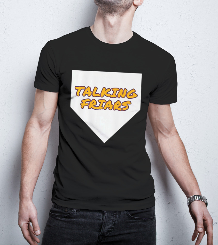 Talking Friars 2026 Baseball Home Plate Marker T-Shirt