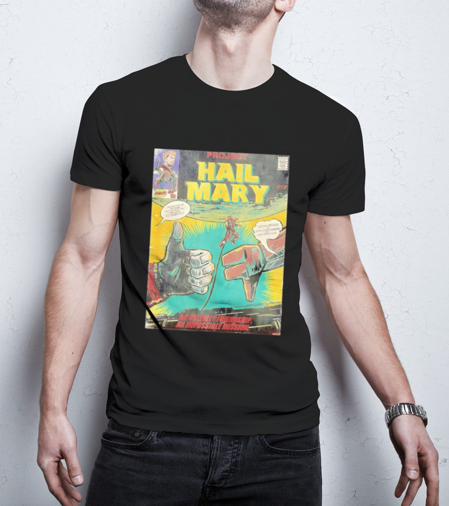 Project Hail Mary Comic Cover An Unlikely Friendship An Impossible Mission T-Shirt