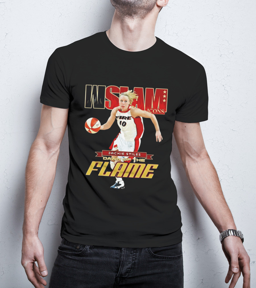 WSlam Icons Jackie Stiles Fire Dawn Of The Flame T-Shirt