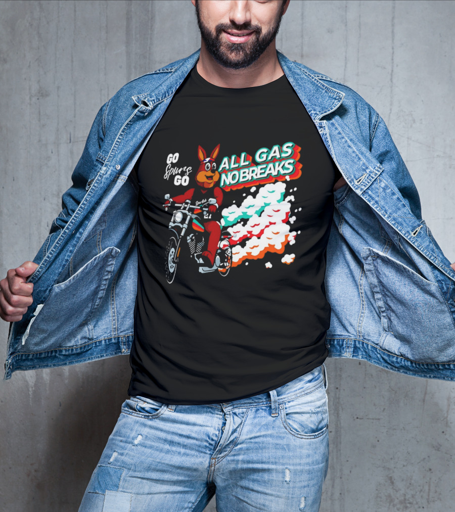 San Antonio Spurs Coyote Go Spurs Go All Gas No Breaks T-Shirt