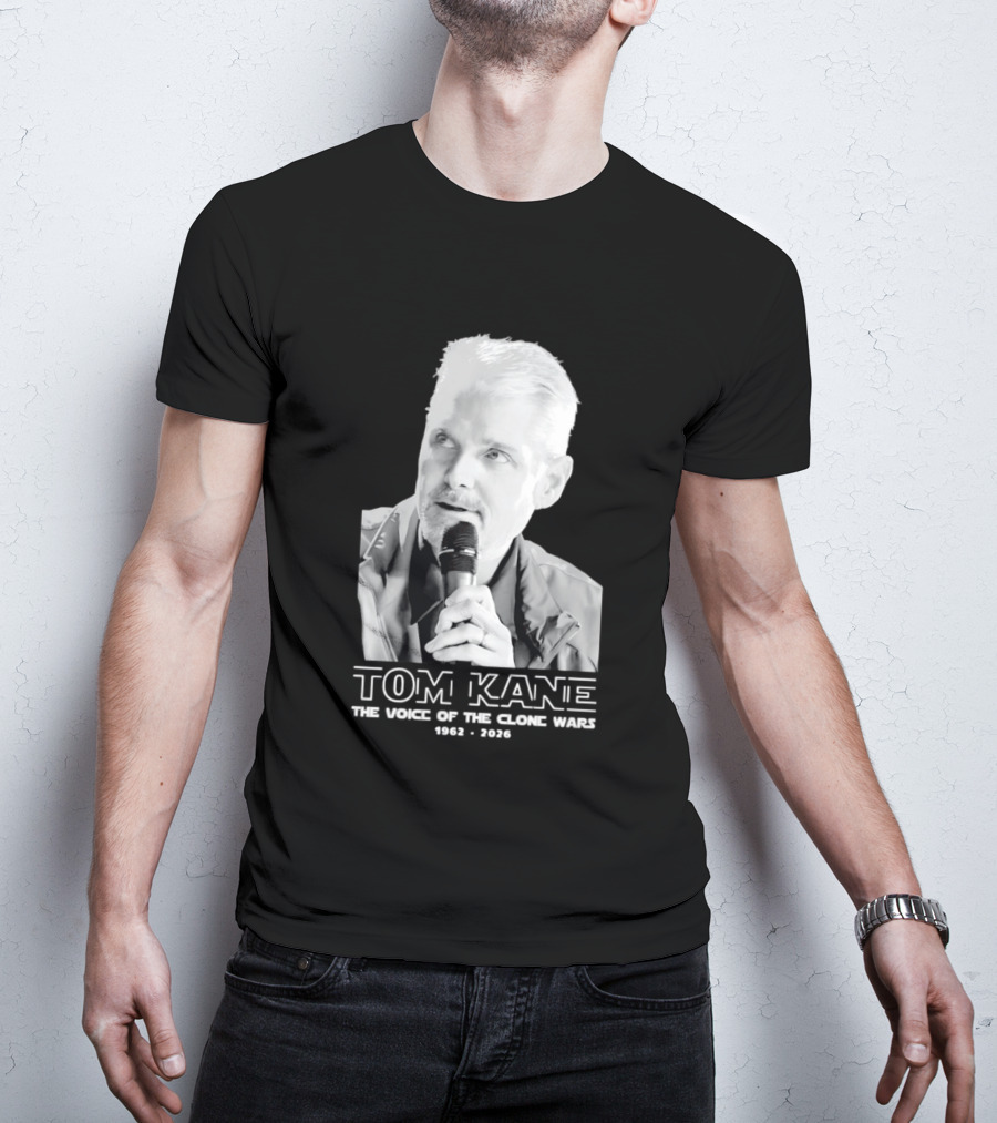 Tom Kane The Voice Of The Clone Wars 1962 2021 Memorial T-Shirt