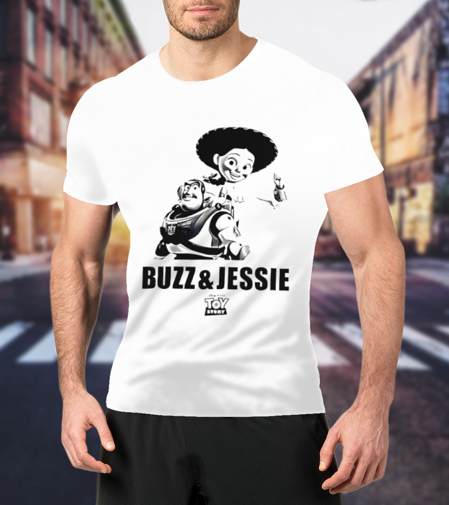 Buzz Lightyear Jessie Toy Story Disney Cartoon Characters T-Shirt