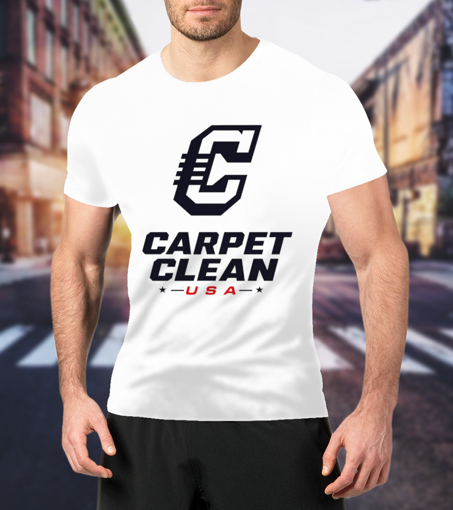 Carpet Clean USA C Logo Bold Lettering T-Shirt