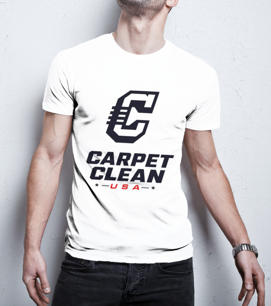 Carpet Clean USA C Logo Bold Lettering T-Shirt