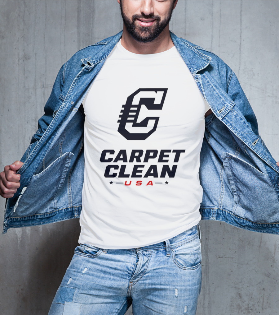 Carpet Clean USA C Logo Bold Lettering T-Shirt