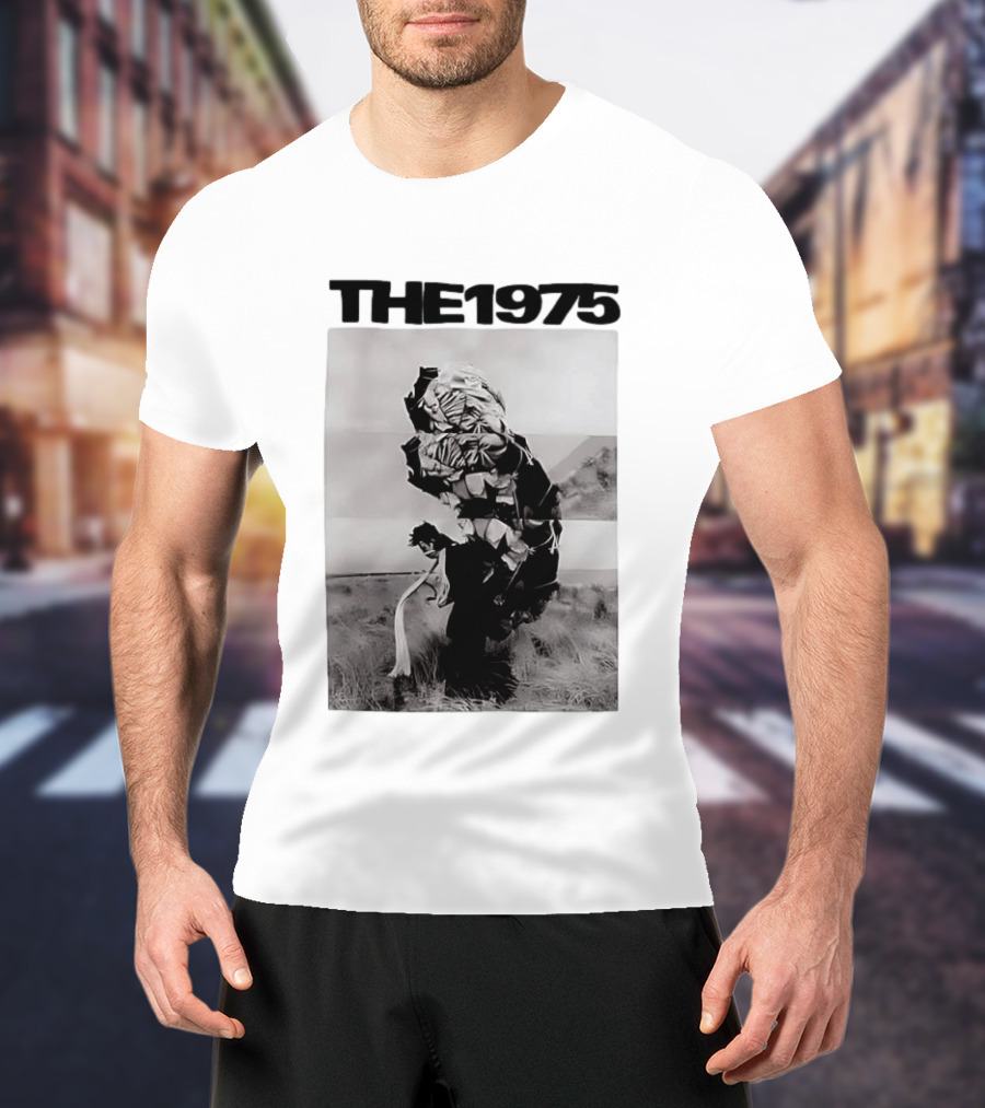 The 1975 Abstract Monochrome Figure And Floral Compilation T-Shirt