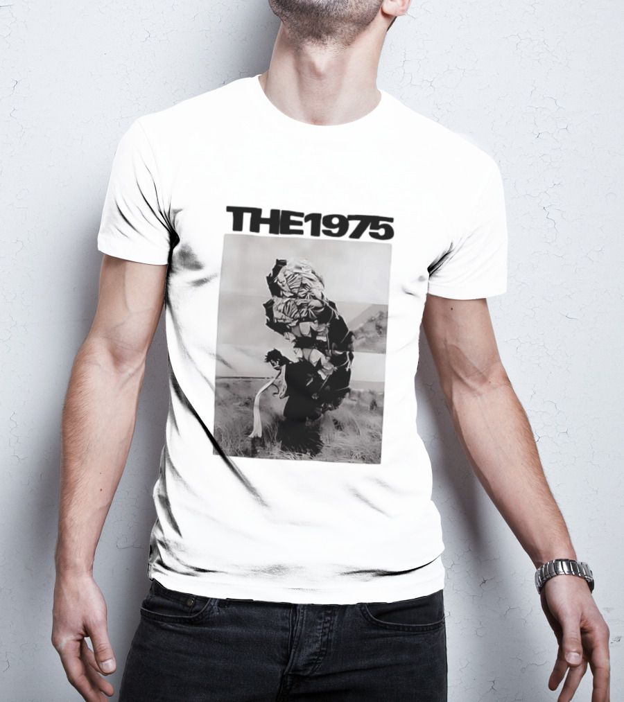 The 1975 Abstract Monochrome Figure And Floral Compilation T-Shirt