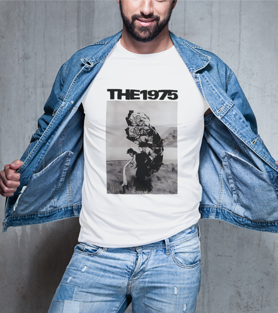 The 1975 Abstract Monochrome Figure And Floral Compilation T-Shirt