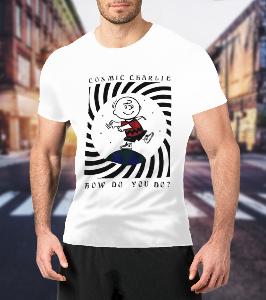 Cosmic Charlie Brown Peanuts How Do You Do Planet Dance T-Shirt
