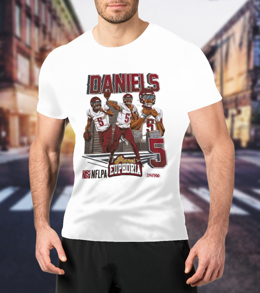 Daniels LSU Tigers Planet Euphoria NFLPA Limited Edition Number 5 T-Shirt