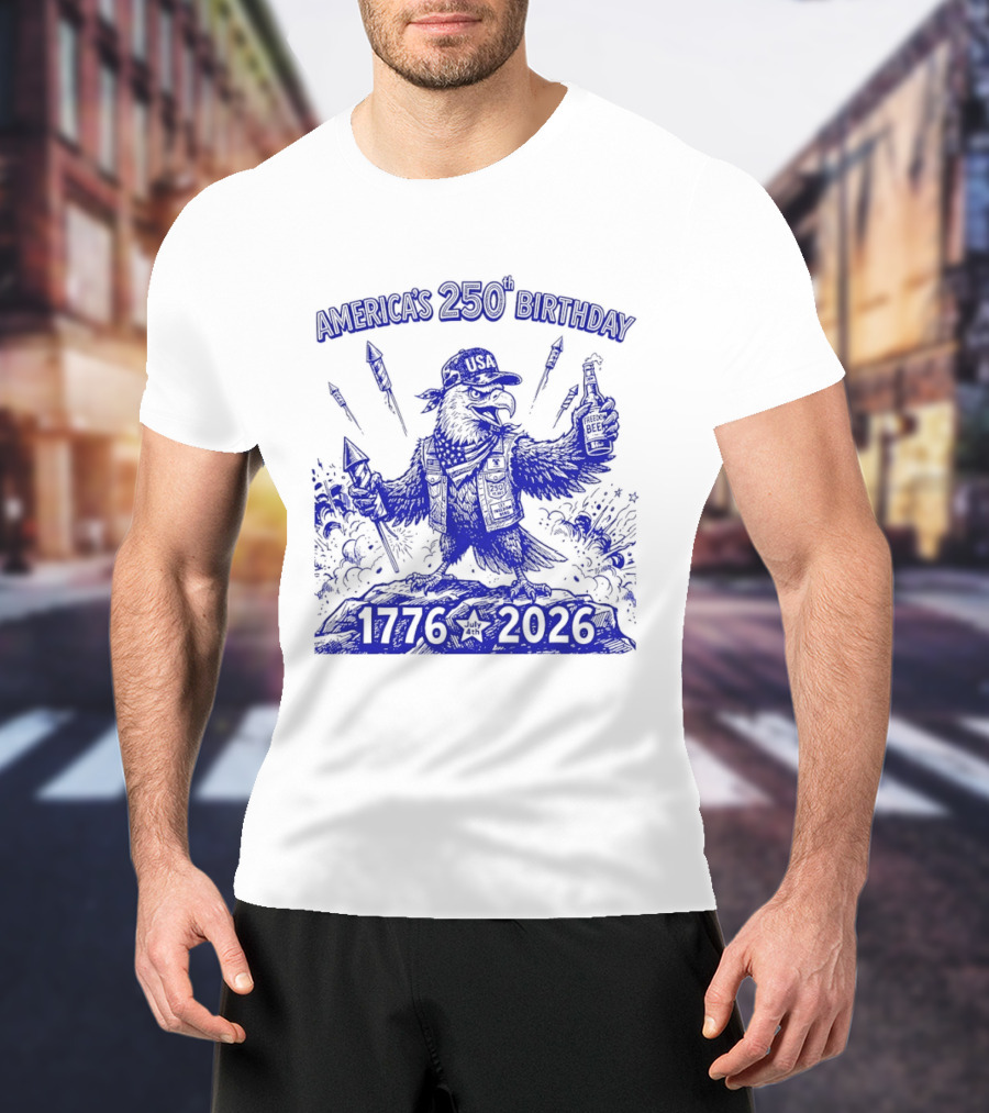 America's 250th Birthday Semiquincentennial Eagle 1776 2026 T-Shirt