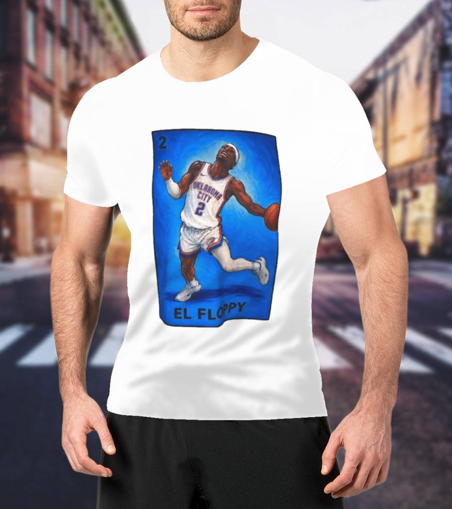 Shai Gilgeous Alexander Oklahoma City 2 El Floppy Basketball T-Shirt