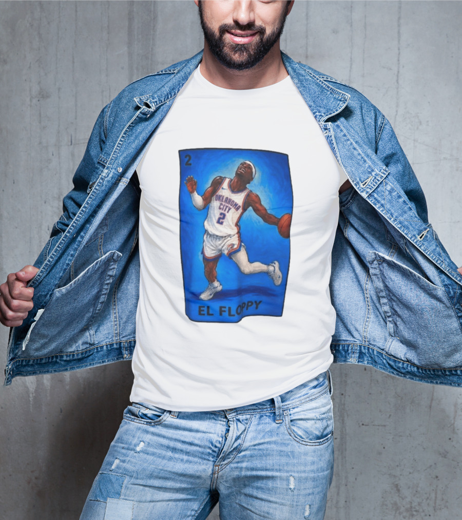 Shai Gilgeous Alexander Oklahoma City 2 El Floppy Basketball T-Shirt