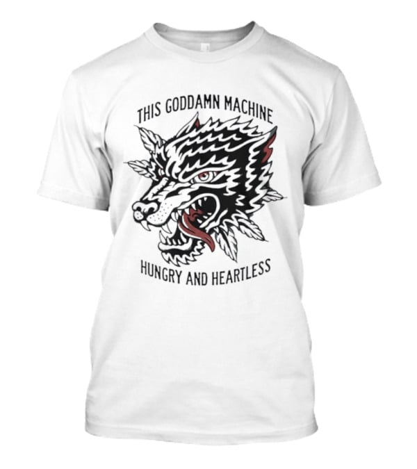 The Wonder Years This Goddamn Machine Wolf Head Hungry And Heartless T-Shirt