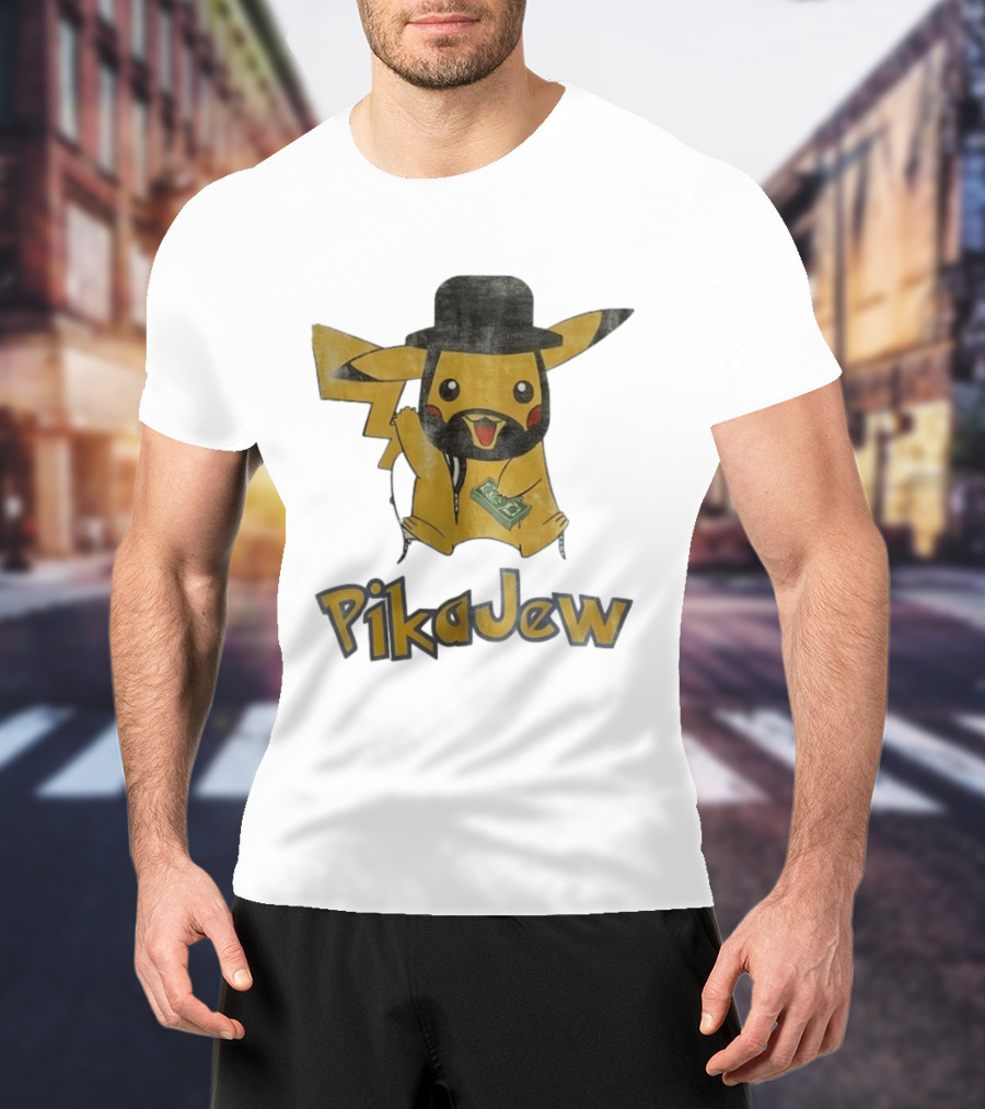 Pikachu PikaJew Meme Wearing Hat And Holding Money T-Shirt