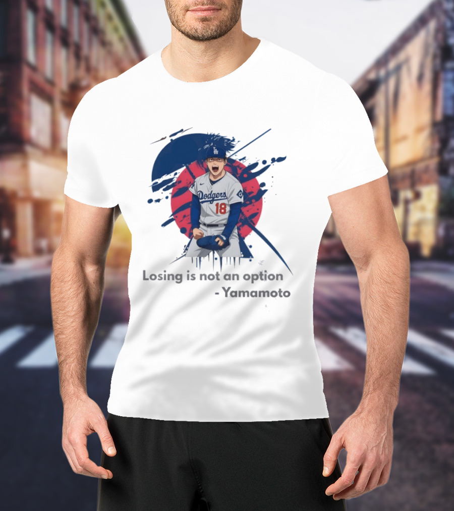 Yoshinobu Yamamoto Dodgers Anime Style Los Angeles Baseball Winning Mindset T-Shirt
