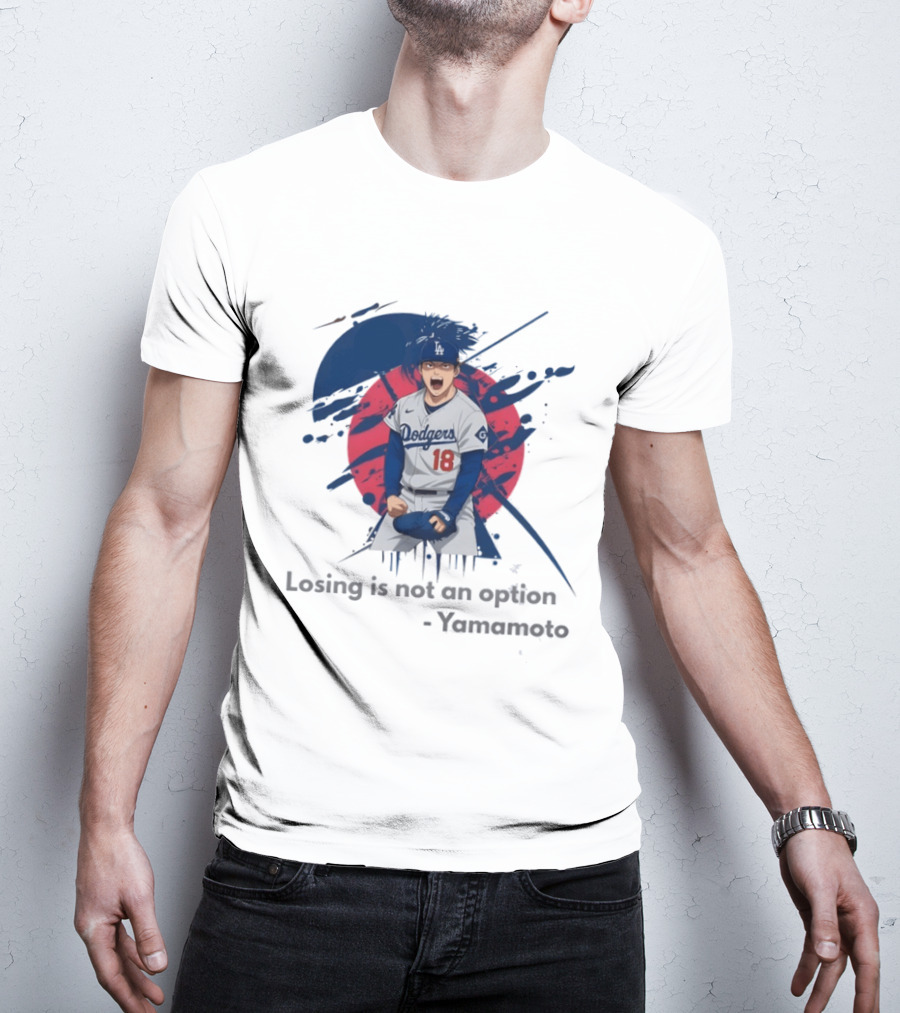 Yoshinobu Yamamoto Dodgers Anime Style Los Angeles Baseball Winning Mindset T-Shirt