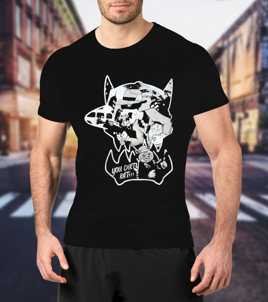 Gangster Animals You Dirty Rat Mobster Showdown Guns T-Shirt
