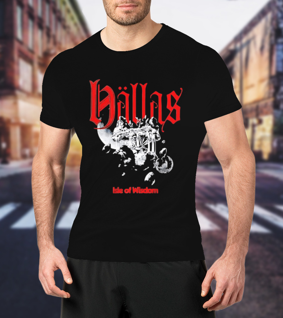 Hallas Isle Of Wisdom Floating Island Fantasy T-Shirt