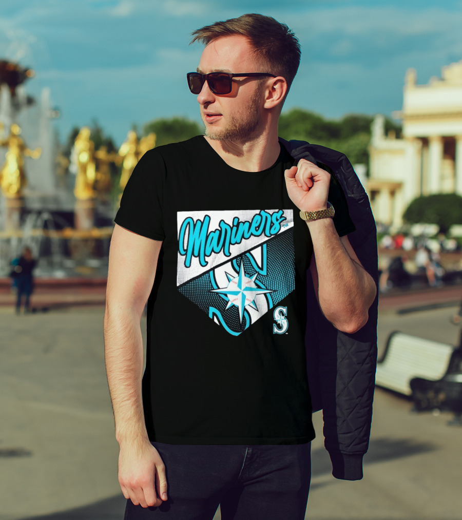 Mariners Compass Baseball Seattle Mariners T-Shirt