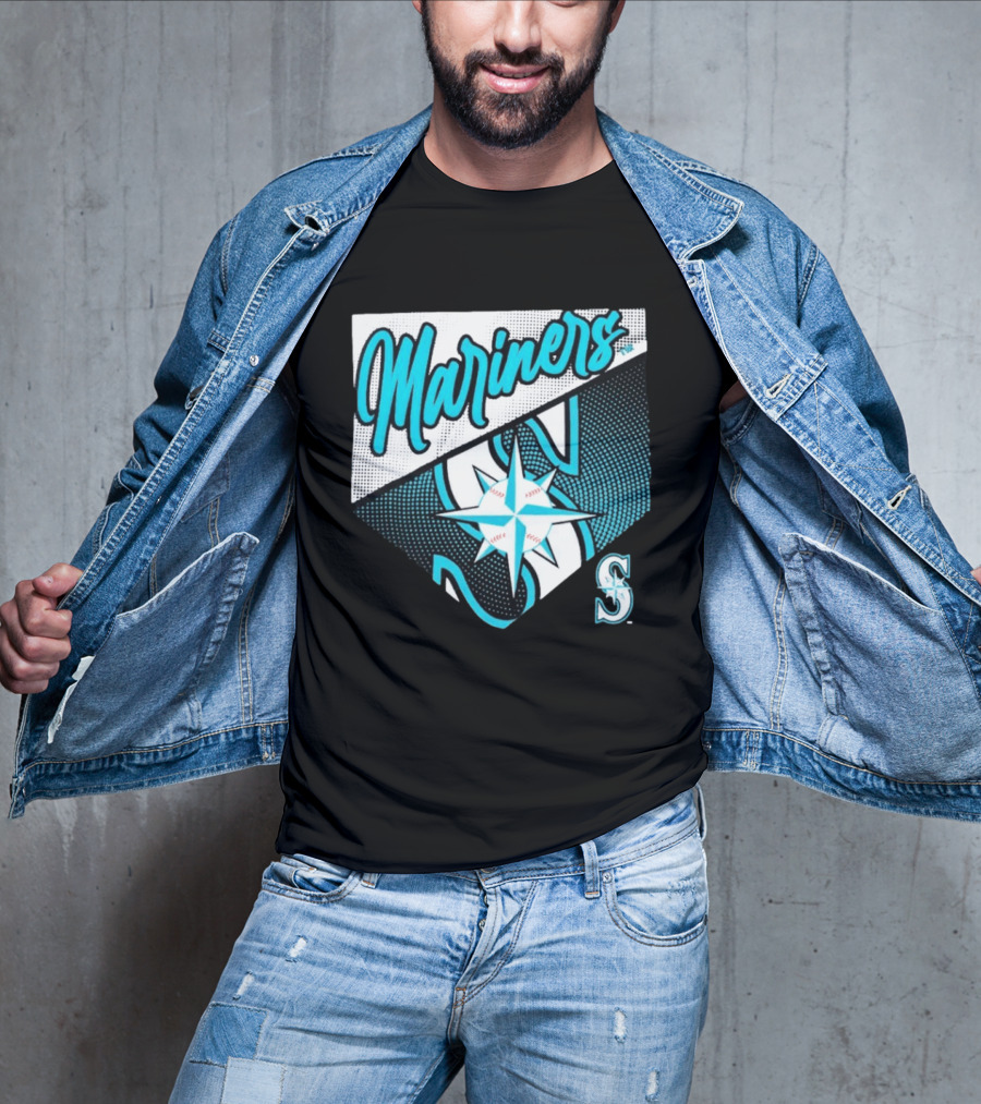 Mariners Compass Baseball Seattle Mariners T-Shirt