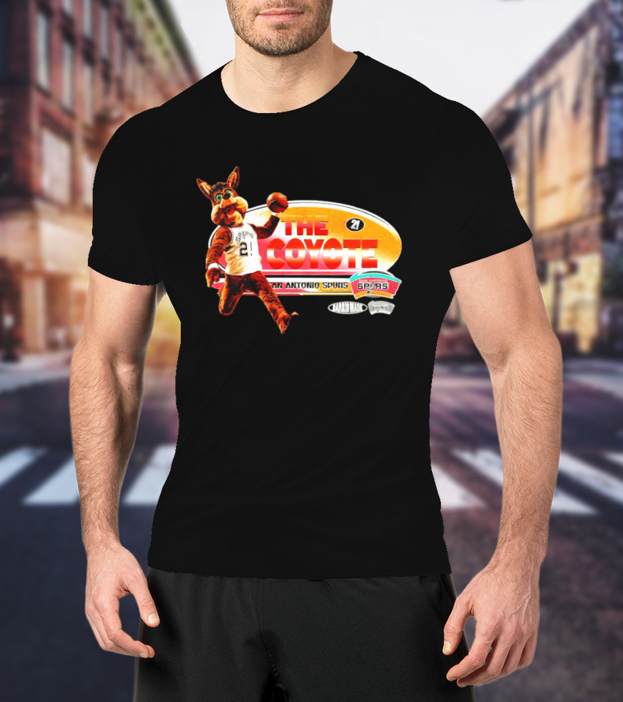 The Coyote 21 San Antonio Spurs Fans Karmanac T-Shirt
