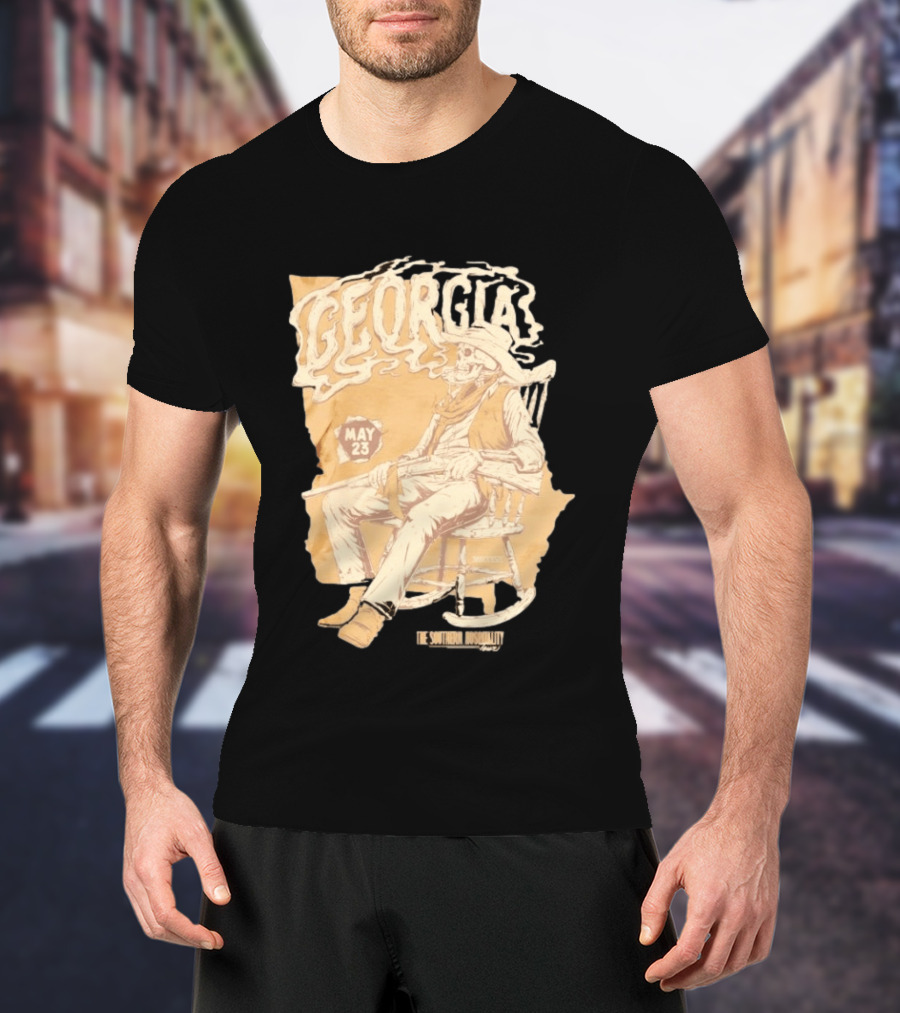 Georgia Skeleton Cowboy Southern Hospitality Tour May 23 MMXXVI T-Shirt